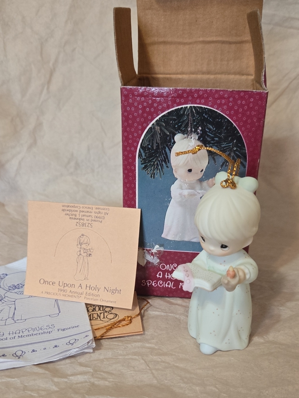 Precious Moments Once Upon A Holy Night Ornament